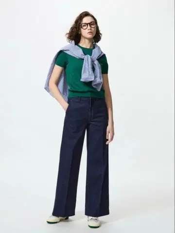 UNIQLO 유니클로 와이드 트라우저진 XXL