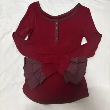 loin nuit 벨 슬리브 리브 상의 보르도