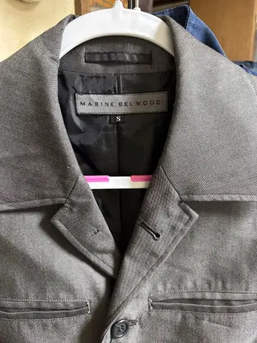 MARINE BELWOOD 그레이 테일러드 자켓 S