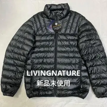 [미사용 새상품] LIVING NATURE 다운 자켓 S 경량 다운 블랙