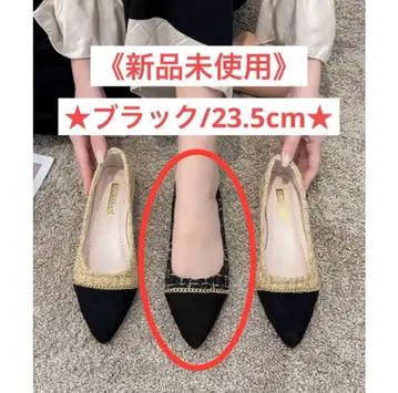 한국 스타일 트위드 스틸레토 플랫 펌프스 신발 발레 슈즈