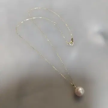 새상품급 쥬얼리 츠츠미 k10 YG 핑크펄 목걸이