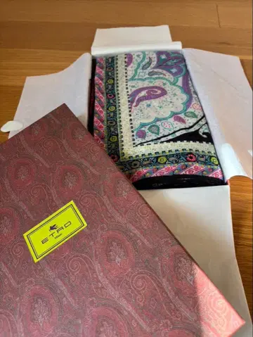 ETRO 페이즐리 무늬 스카프 상자 없음