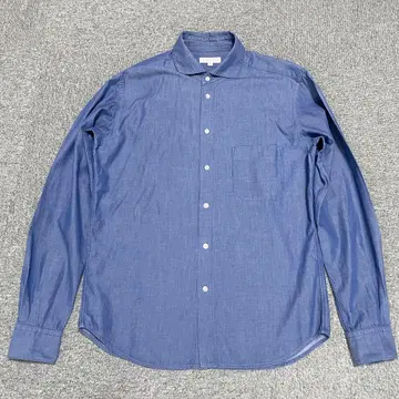 BEAUTY & YOUTH 뷰티 앤 유스 던가리 셔츠 블루