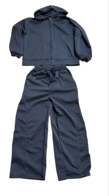 그레이 후드티 셋업