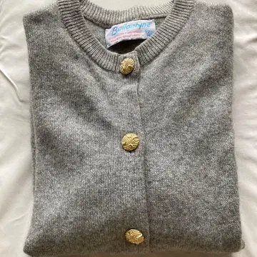 Ballantyne 100% 캐시미어 가디건 그레이 92cm