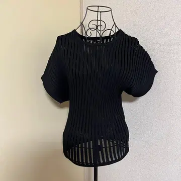 [ PLST ] 시어 리브 니트 M