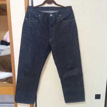 A.PRESSE Washed denim wide pants