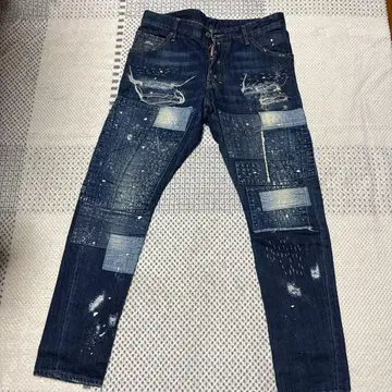 DSQUARED 자수 데미지 데님 Kenny jean