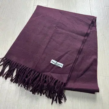 캐시미어 100% 대형 스톨 와인 레드