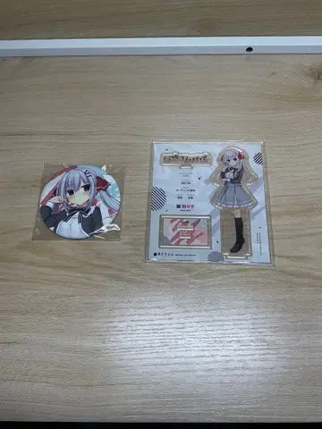 하미다시 크리에이티브 Re:Recall 특전 아크릴 피규어 & 캔 배지