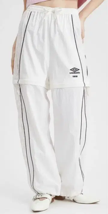 FURFUR UMBRO 콜라보 2WAY 트랙 팬츠 화이트 S 사이즈