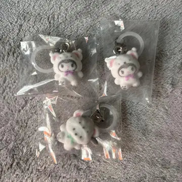 쿠로미 포차코 산리오 포근포근 스노우 메지루시 액세서리 가챠가챠