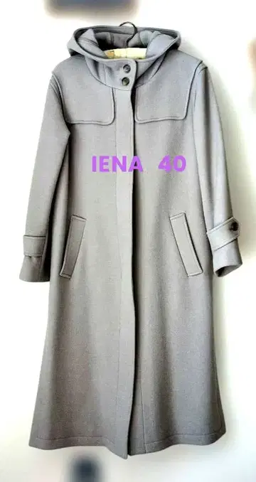 IENA SLOBE 그레이 롱 코트 40
