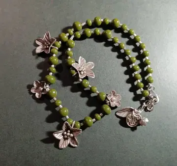 빈티지 목걸이 액세서리 카렌 실버 민족 오리엔탈