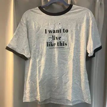 치이카와 (먼작귀) 허니즈 T셔츠 그레이 M 사이즈