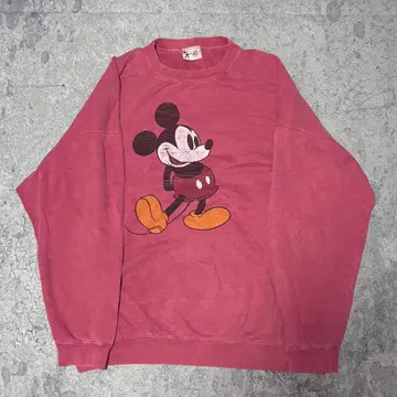 구제 의류 90s 디즈니 올드 디즈니 미키 페이드 맨투맨