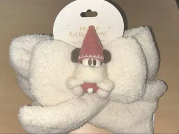 릴린린 화이트 머플러 2025 택 포함 디즈니 크리스마스