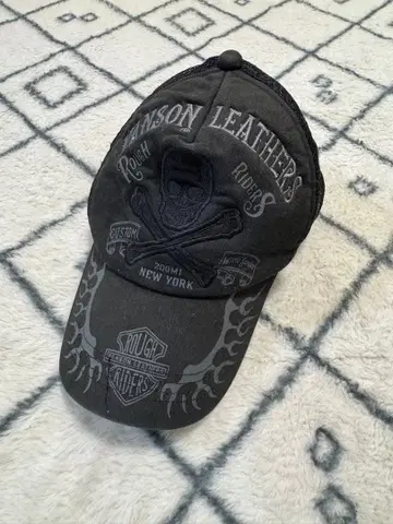 Vanson Leathers 스컬 디자인 캡 모자 반손