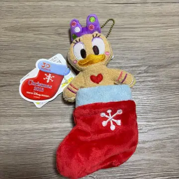 디즈니 데이지 크리스마스 2013 인형 배지 양말