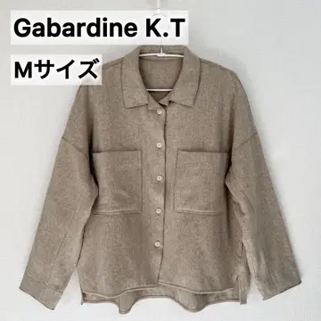 개버딘 K T 코무사 셔츠 자켓 울 자켓 숏 기장