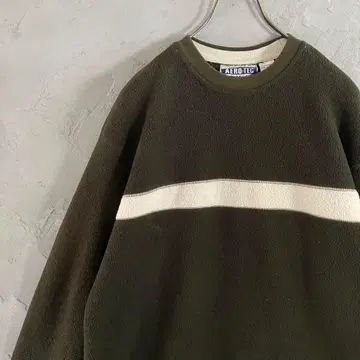 90s US 구제 의류 빈티지 슬리브 자수 플리스 어스 컬러 IW11