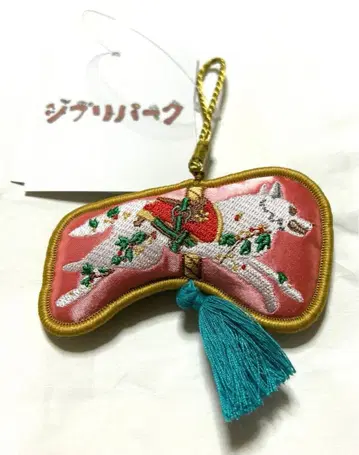 자수 오너먼트 회전목마 (야마이누) 핑크 지브리 파크