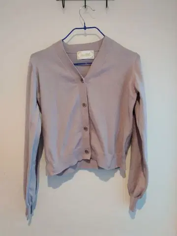 michell Macaron 긴팔 가디건 그레이 XS