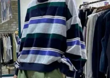 새상품급 niko and - 벨로아 보더 풀오버 M