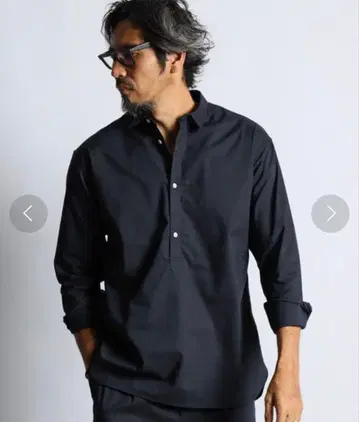 더퍼 마 혼방 쿨맥스 숏 칼라 풀오버 셔츠 M