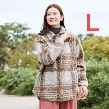 새상품급 워크맨 여성용 푸들 보아 웜 자켓 L 브라운