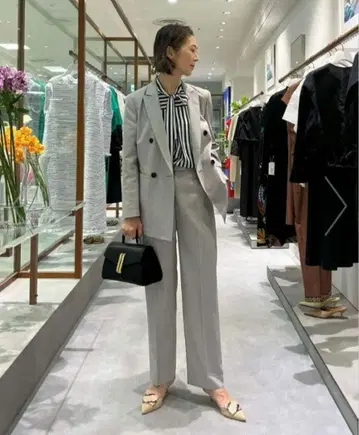 Tomorrow land 샤이니 핑 헤드 스트레이트 팬츠