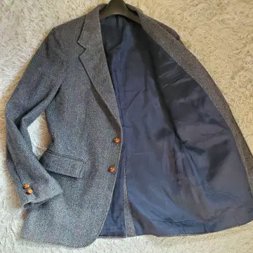 고급 GANT 트위드 헤링본 테일러드 자켓 USA 빈티지