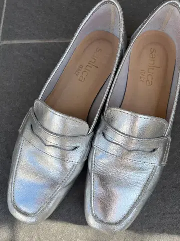 SANLUCA 로퍼 24cm 저널 스탠다드 실버 38