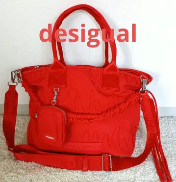 Desigual 레드 토트백