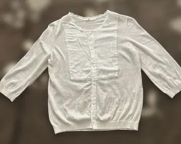 코튼 7부 소매 가디건 45Rpm