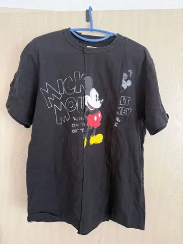 sacai 미키마우스 T셔츠 M 블랙