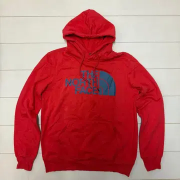 THE NORTH FACE 레드 후드 부착 후드티 M