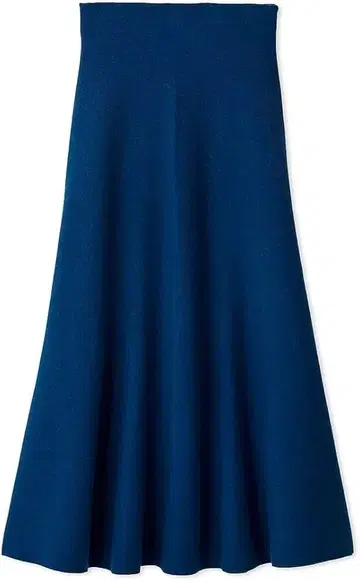 미라 오웬 핏&플레어 니트 스커트 로얄 블루 [ 사이즈 1 ]