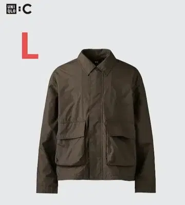 코튼 숏 블루종 UNIQLO C 다크 브라운 유니클로
