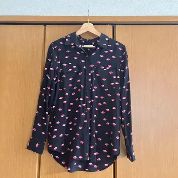 equipment 립 패턴 셔츠