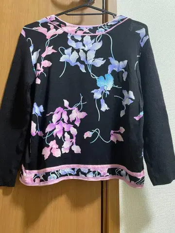 LEONARD 레오나르 캐시미어 울 니트 꽃무늬