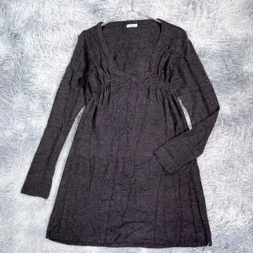 L.B.F. [ M ] 니트 튜닉 그레이 얇은 소재 여성용 봄/가을