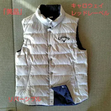 Callaway 캘러웨이 다운 베스트 화이트/네이비 리버서블