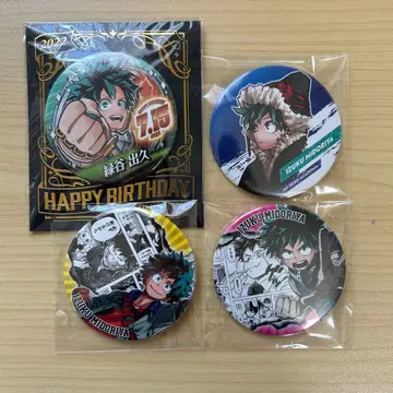 히로아카 미도리야 이즈쿠 컬렉션 캔뱃지 HEROES 벌스데이 겨울십걸