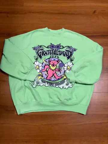 Grateful Dead 트레이닝복 스웨트 셔츠 라이트 그린