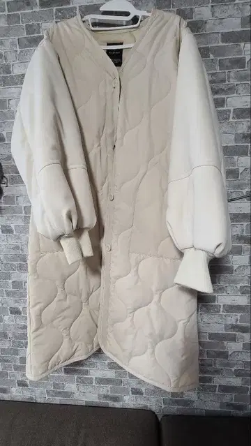 퀼팅 롱 코트 wcloset 택 포함