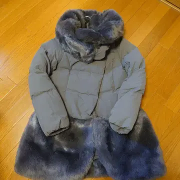 바니스뉴욕 인조 모피 콤비 다운 38