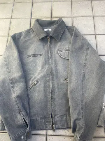 Perushtu 그레이 데님 자켓