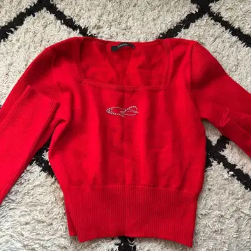 EMODA 레드 긴팔 니트